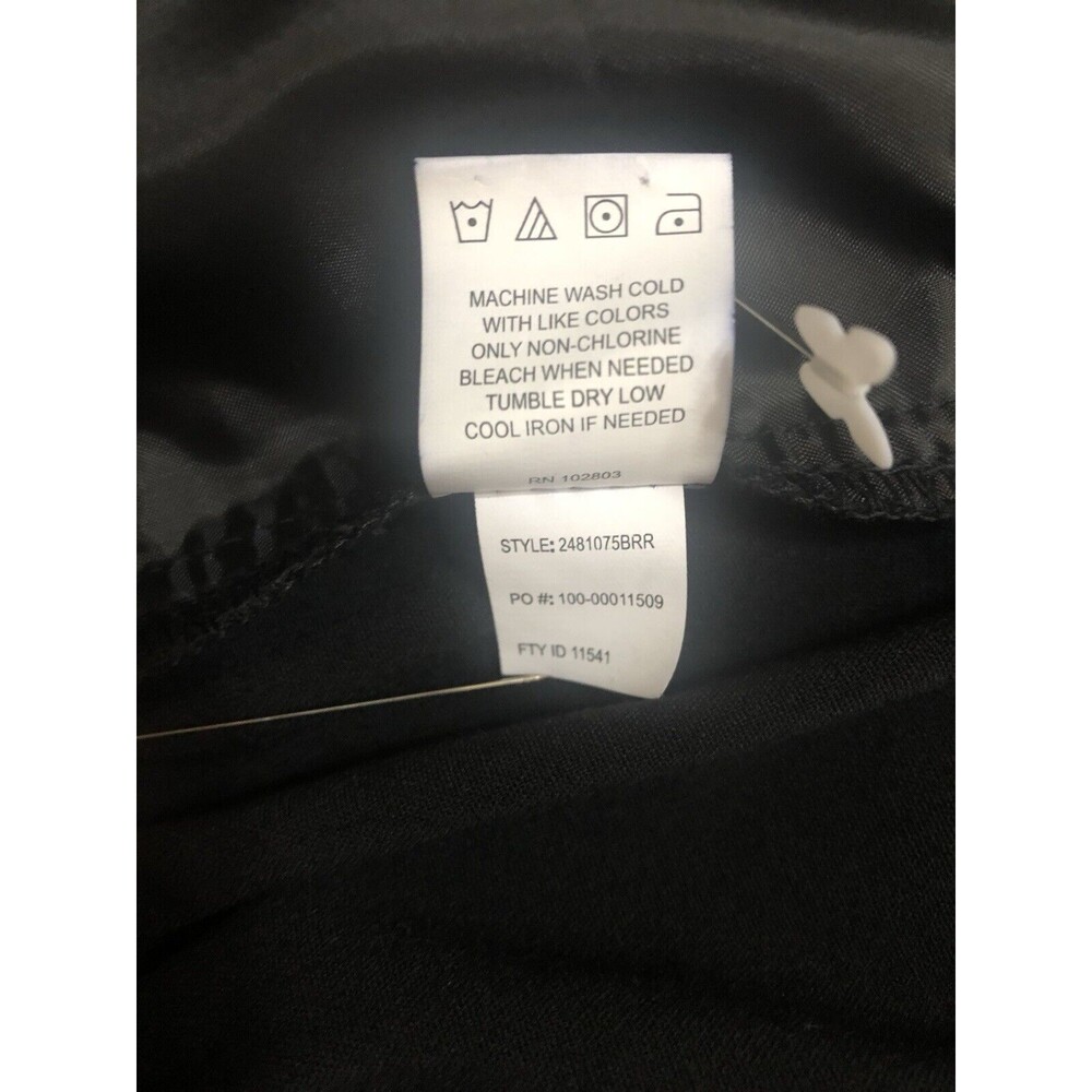 NWT Briggs Black Dress Pants S 14 Knit Strech Elastic Waist Straight Leg - Picture 12 of 15